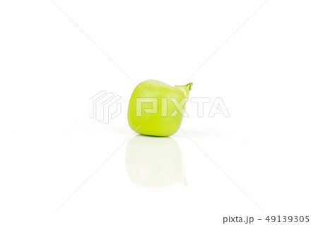 Green sugar snap pea isolated on white Green sugar snap pea isolated on white 49139305