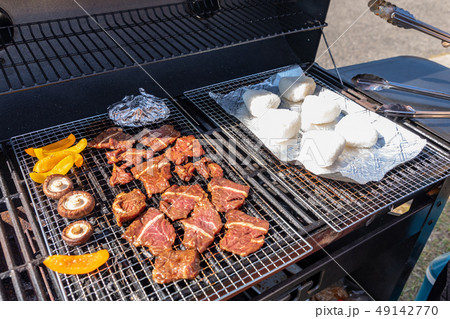 バーベキュー 焼きおにぎり バーベキュー 焼きおにぎり 49142770
