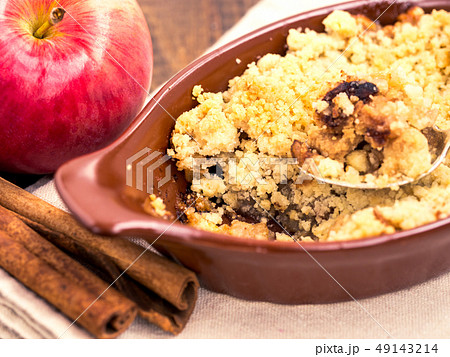 Homemade apple cramble cake Homemade apple cramble cake 49143214