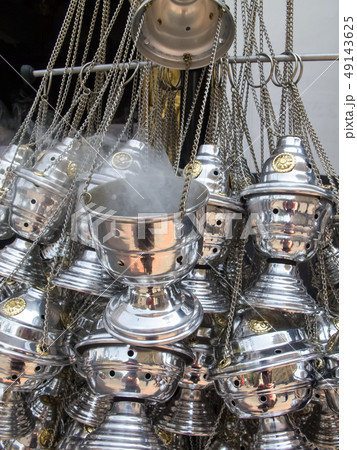 Censer burner sell at church entrance 49143625