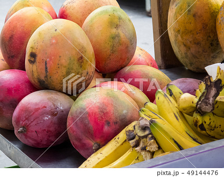 Fresh tropical fruits street sell at Cali city cen 49144476
