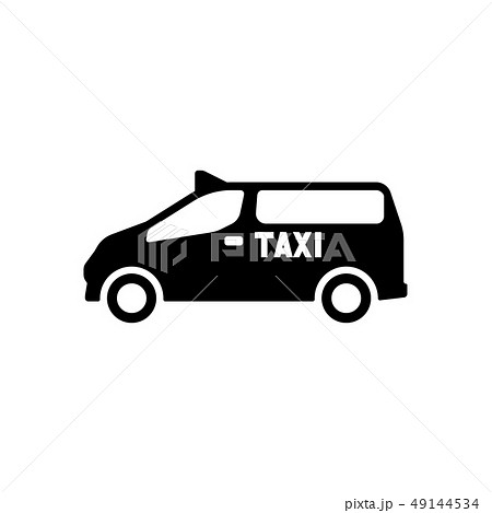 ユニバーサルデザインタクシーのイラスト素材