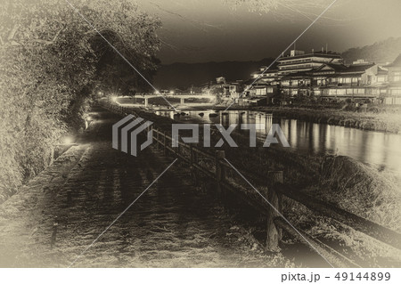 三朝温泉の夜景 49144899