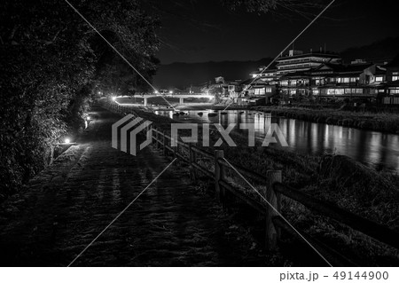 三朝温泉の夜景 49144900