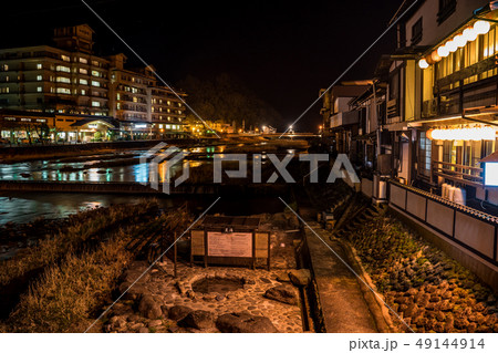 三朝温泉の夜景 49144914