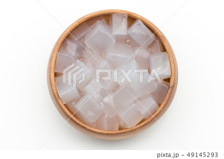 ナタデココ　ココナッツゼリー: nata de coco, coconut jelly 49145293