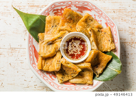 大根餅 中華点心 Dim Sum of turnip cake Chinese cuisine 大根餅 中華点心 Dim Sum of turnip cake Chinese cuisine 49146413