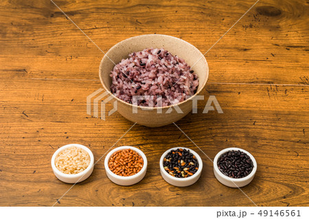 五穀米　雑穀米　Beauty and health of millet rice 49146561