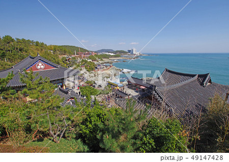 海沿いの岩場に建立された海東龍宮寺 49147428