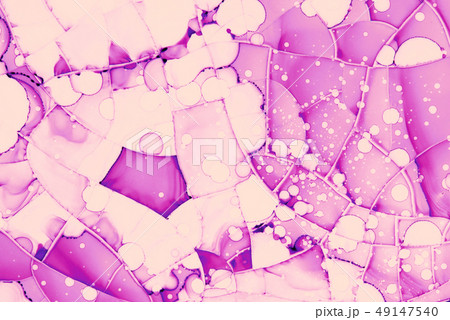 Abstract pink background with cracks and spots 49147540