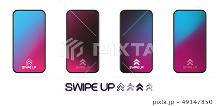 swipe up  template with abstract backdrop vector 49147850