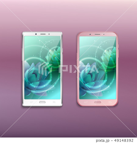 Smartphones Background Realistic Set  49148392