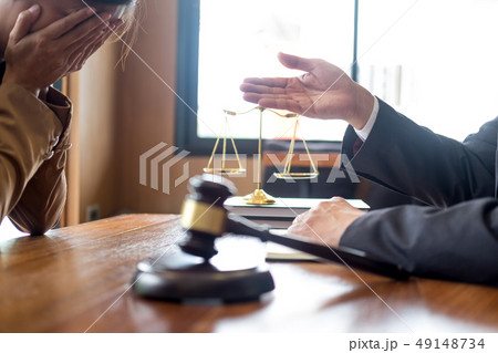 lawyer in office. Counseling and giving advice lawyer in office. Counseling and giving advice 49148734
