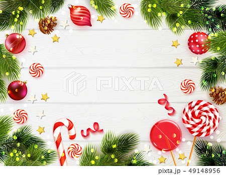 Realistic Christmas Backgroundのイラスト素材