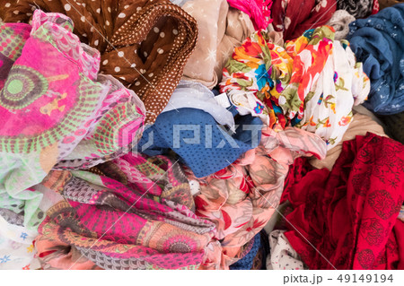 Colorful objects at a market stall Colorful objects at a market stall 49149194