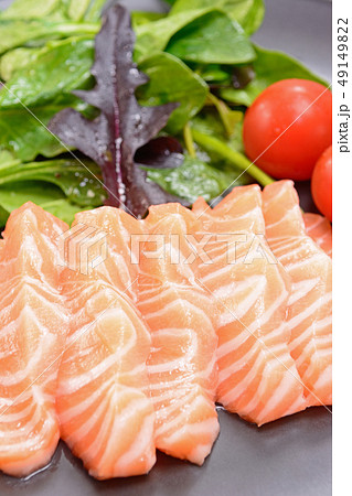 おいしいノルウェー産のサーモン 49149822