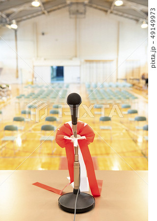 壇上から見た卒業式会場 49149973