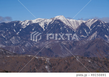 日光 半月山展望所から北西側の眺望(白根山方面) 日光 半月山展望所から北西側の眺望(白根山方面) 49150891