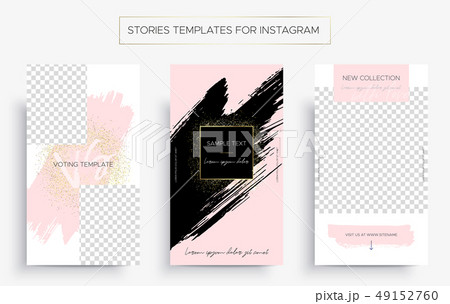 Set of design templates for stories of instagram Set of design templates for stories of instagram 49152760