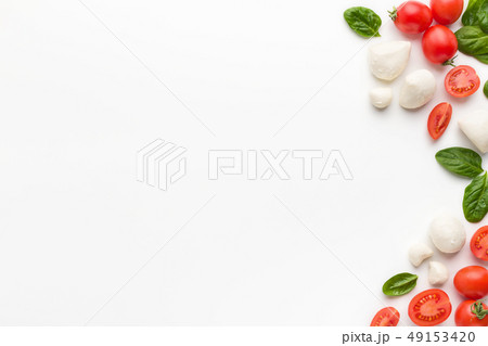 Margarita pizza recipe mockup Margarita pizza recipe mockup 49153420