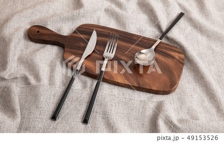 フォーク キッチン まな板 49153526