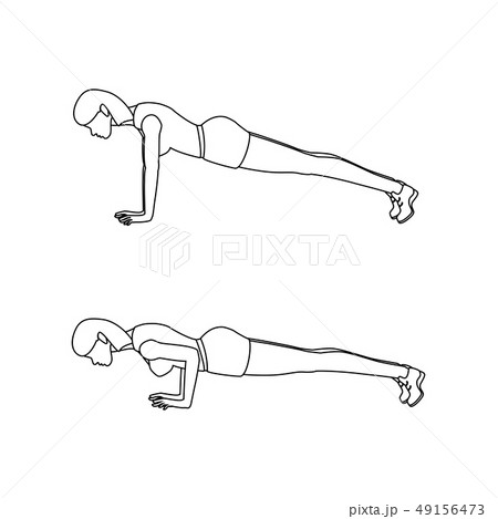 One single line drawing of young energetic man exercise push up with bench  in gym fitness center..., Stock Vector, Vector And Low Budget Royalty Free  Image. Pic. ESY-062412402 | agefotostock