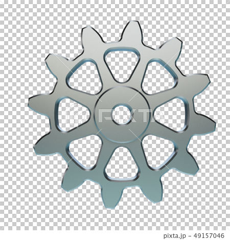 Metallic cogwheel. Isolated on transparent Metallic cogwheel. Isolated on transparent 49157046