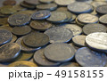 Collection of different coins background. 49158155