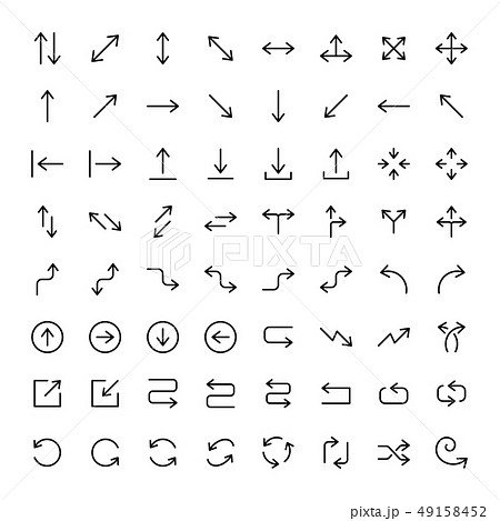 矢印 アイコン 素材 矢印 アイコン 素材 49158452