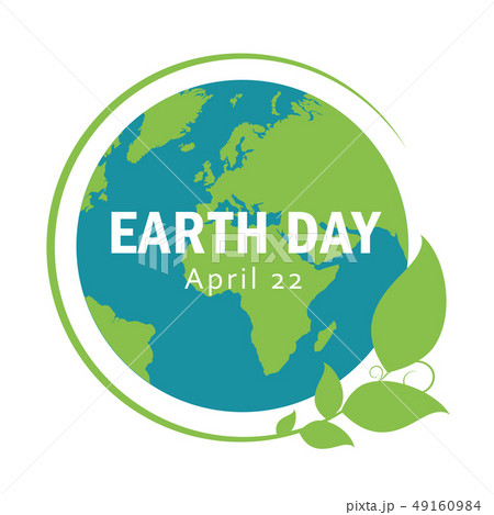 blue and green earth with leaves earth day april 22 49160984