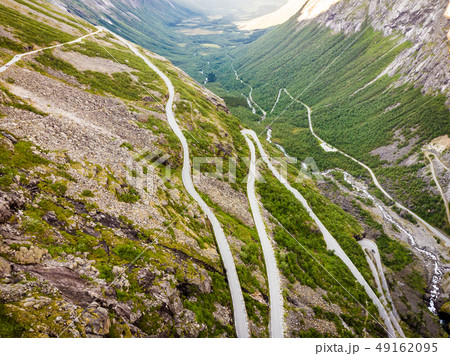 Trollstigen mountain road in Norway 49162095