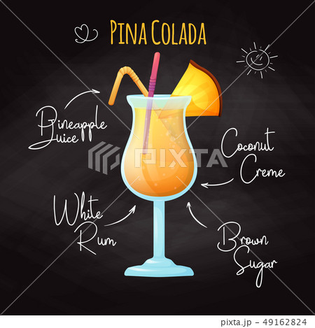 Recipe for an alcoholic cocktail Pina Colada 49162824