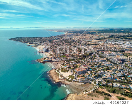 Costa Blanca aerial view. Spain 49164027