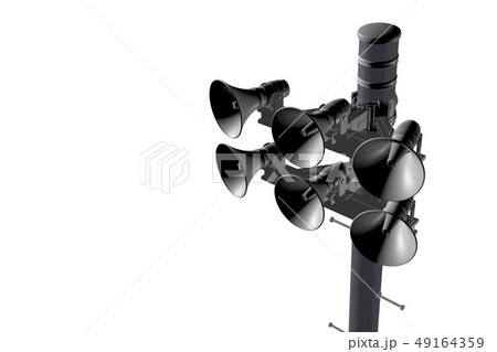 防災放送イメージ(透過素材) 49164359