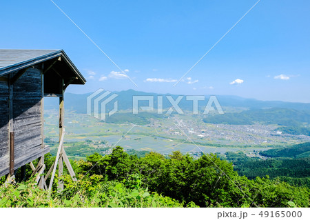 高清水展望台から望む遠野の町並み 49165000