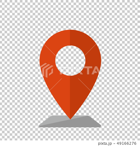 地図 ピン マップ アイコンのイラスト素材 49166276 Pixta