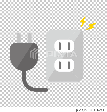 コンセント タップ 電気 電源 アイコンのイラスト素材