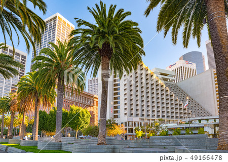 View of downtown from the Embarcadero street,  San 49166478