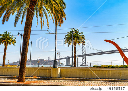 Oakland Bay Bridge. Ocean Quay in the north of San 49166517