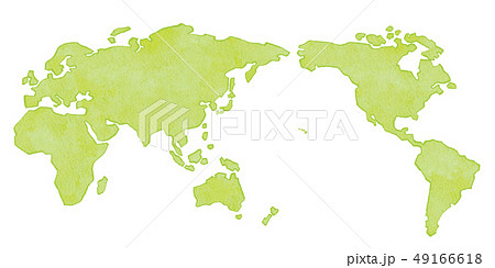世界地図 手描きのイラスト素材
