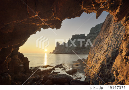 Grotto with sea view 49167375