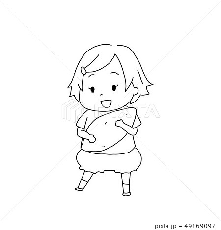 さつまいもを抱えた女の子 49169097