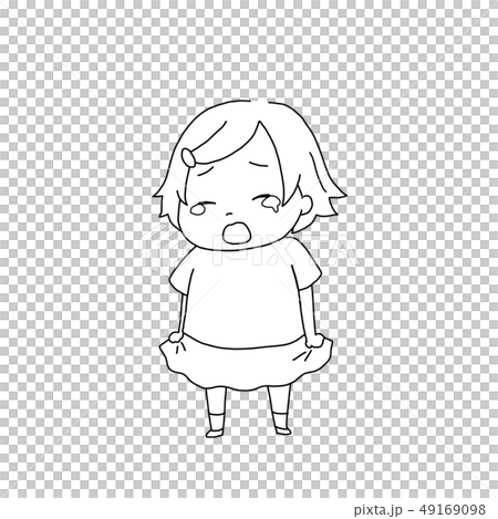 泣いている女の子 49169098