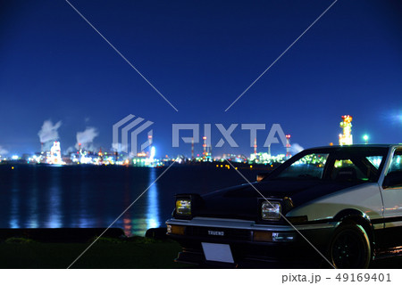 <夜景> 工場夜景 車 愛車 86 <夜景> 工場夜景 車 愛車 86 49169401