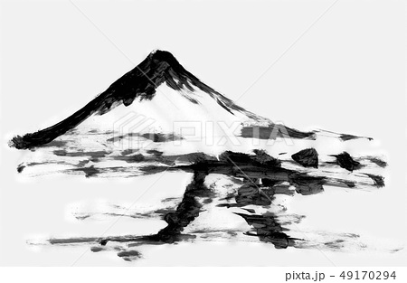 富士山02のイラスト素材 49170294 Pixta