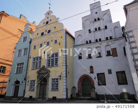 ラトビア・リガ 三人兄弟の家 Three Brothers House, Riga, Latvia 49171508