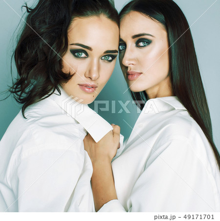 Attractive Two Sisters Spending Time Together Stock Photo - Image of  health, prejudice: 116247736