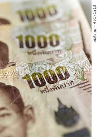 タイバーツの紙幣 49171813