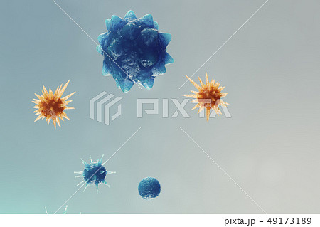 Abstract background virus. The concept of science and medicine, reducing immunity in the body 49173189