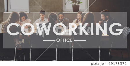 Coworking concept. Business people working in office 49173572